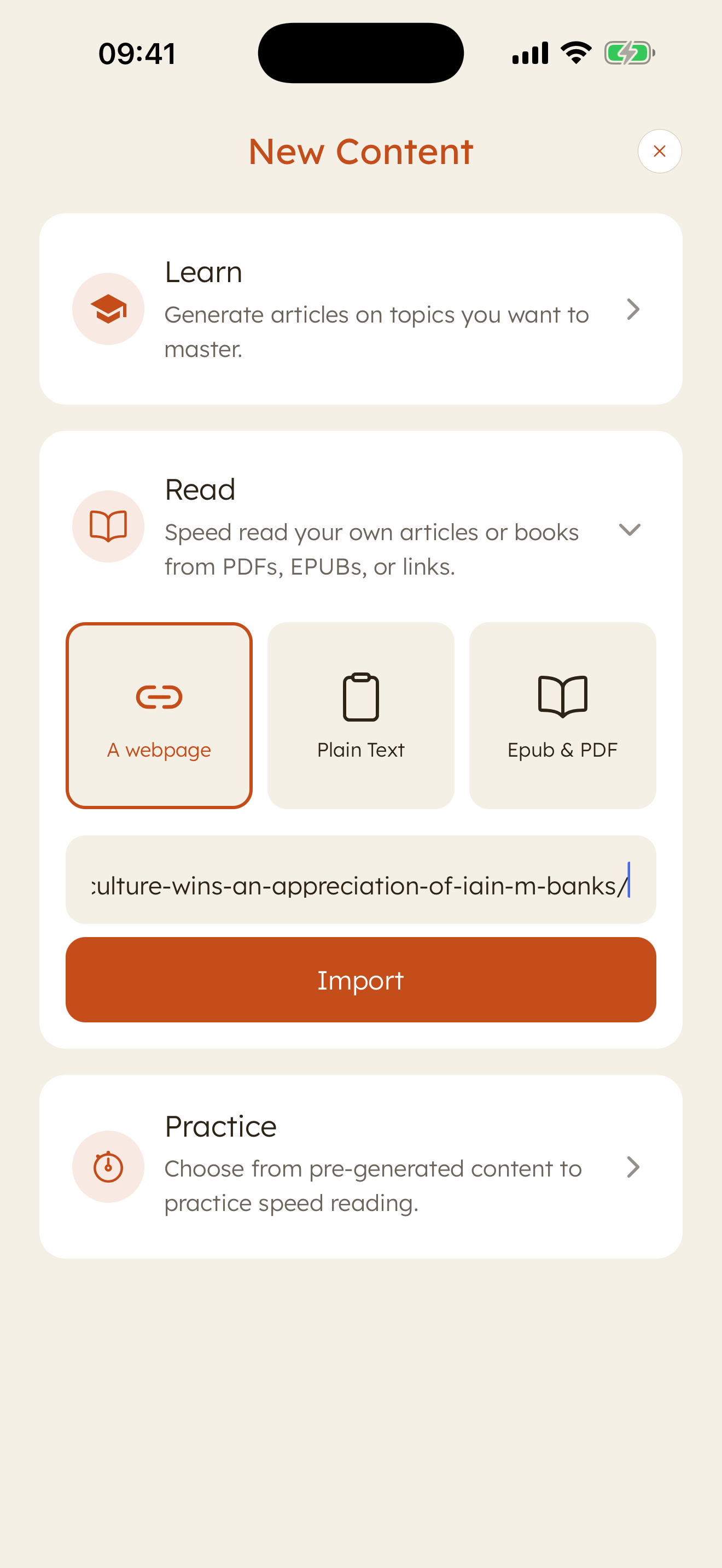 Bring your <span class="accent-text">EPUBs, PDFs, and web articles</span> into D<span class="accent-text">e</span>voro.